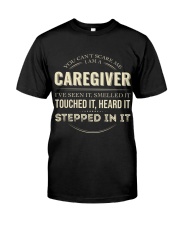 Can't Scare Caregiver Front Dark Classic T-Shirt front