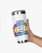 Retired Caregiver Tumbler Light 20oz Tumbler aos-20oz-tumbler-lifestyle-front-21