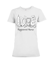 LOVE - Light BG-Registerd Nurse Premium Fit Ladies Tee tile