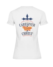 Believe Caregiver Back Premium Fit Ladies Tee tile