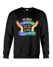 Retired Caregiver Front Dark Crewneck Sweatshirt tile