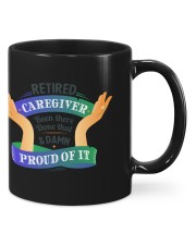 Retired Caregiver Front Dark Mugs tile