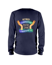 Retired Caregiver Back Dark Long Sleeve Tee tile