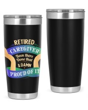 Retired Caregiver Tumbler 20oz Tumbler front