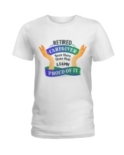 Retired Caregiver Front Ladies T-Shirt tile