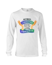 Retired Caregiver Front Long Sleeve Tee tile