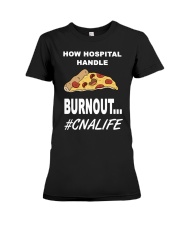 Burnout front Premium Fit Ladies Tee tile
