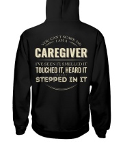 Cant Scare Caregiver Back Dark Hooded Sweatshirt tile