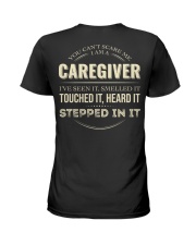 Cant Scare Caregiver Back Dark Ladies T-Shirt back