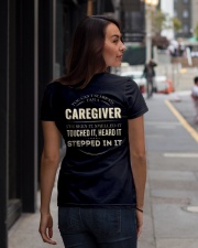 Cant Scare Caregiver Back Dark Ladies T-Shirt lifestyle-women-crewneck-back-1