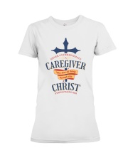 Believe Caregiver Front Premium Fit Ladies Tee tile