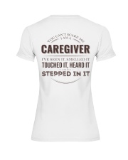Can't Scare Caregiver Back Premium Fit Ladies Tee tile