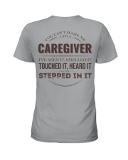 Can't Scare Caregiver Back Ladies T-Shirt back