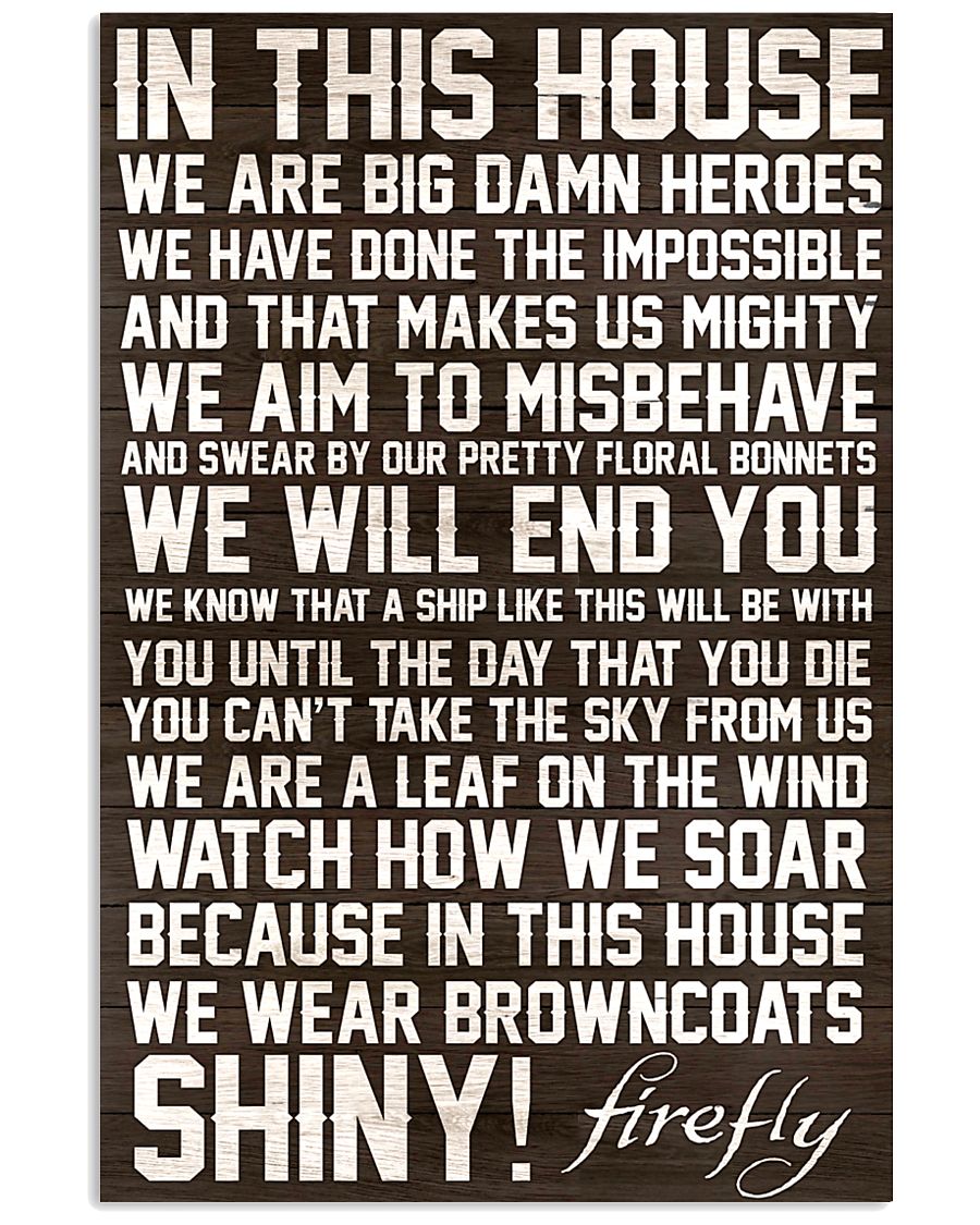 In This House 24x36 Poster