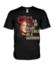In A World Full Of Basic Witches Be A Sanderson V-Neck T-Shirt tile