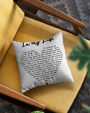 In My Life Square Pillowcase aos-pillow-square-front-lifestyle-07