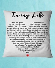 In My Life Square Pillowcase aos-pillow-square-front-lifestyle-2