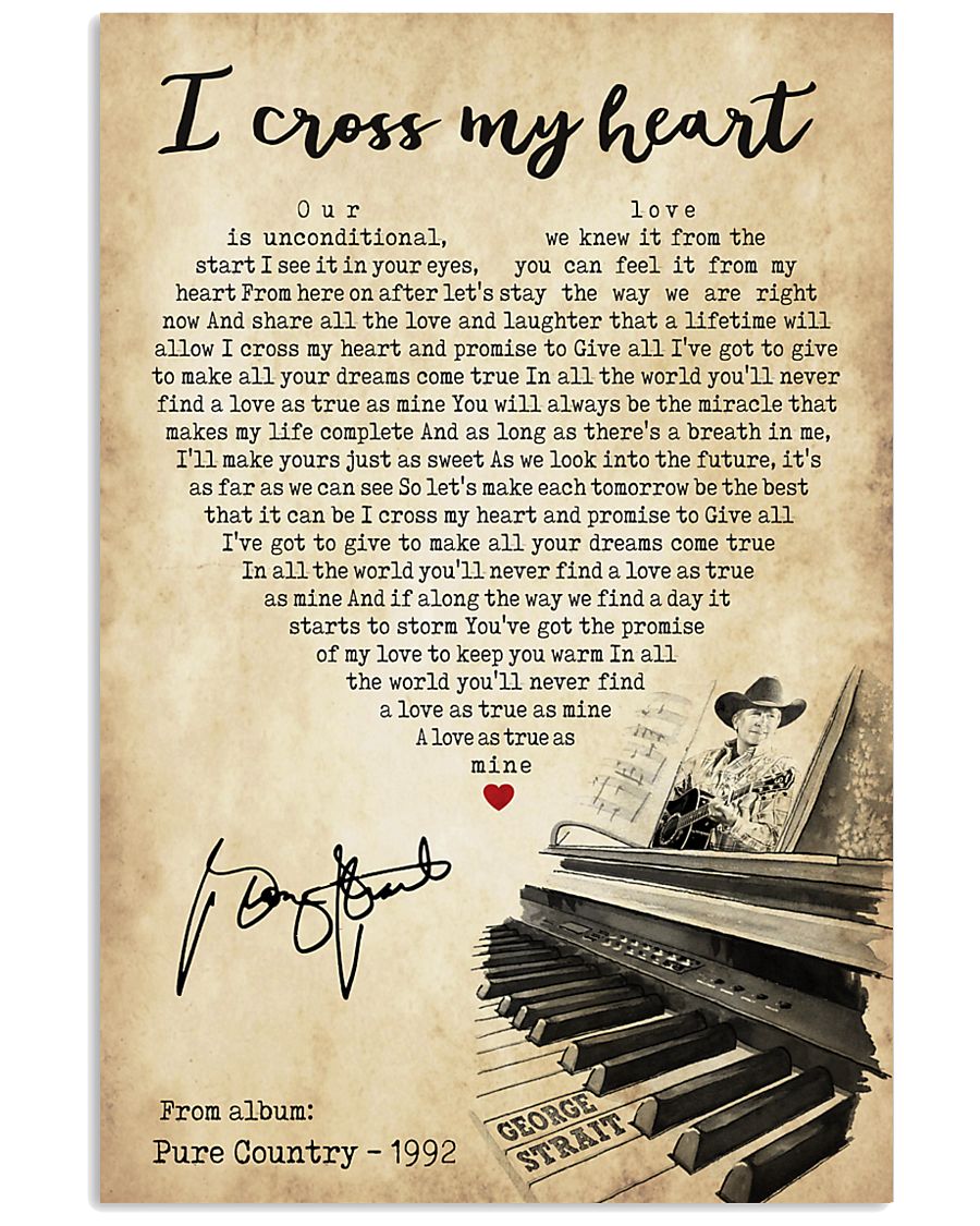 I cross my heart 24x36 Poster