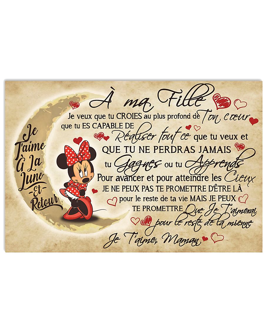 A Ma Fille 36x24 Poster
