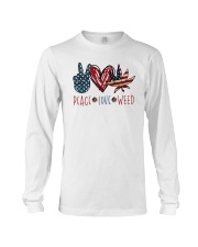 Weed Peace Love Long Sleeve Tee tile