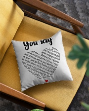 You Say Square Pillowcase aos-pillow-square-front-lifestyle-07