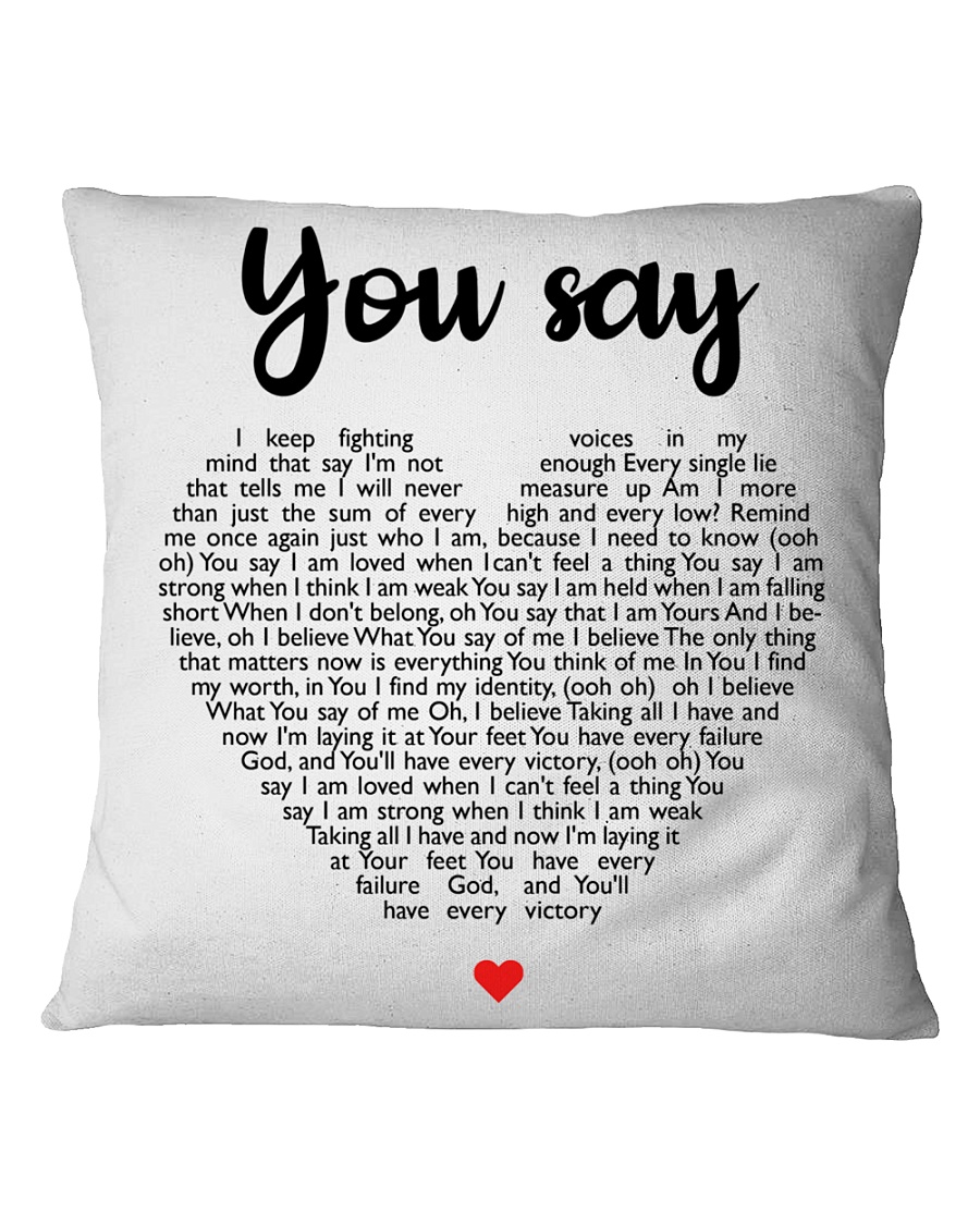 You Say Square Pillowcase