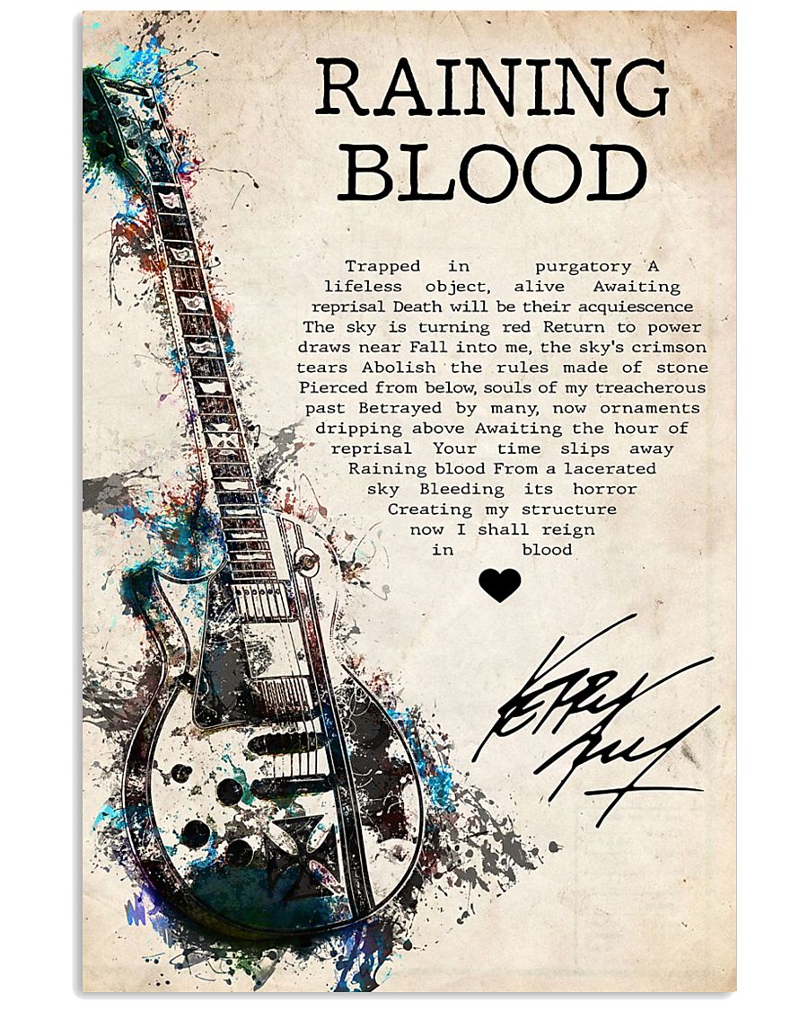 Rainning Blood 24x36 Poster