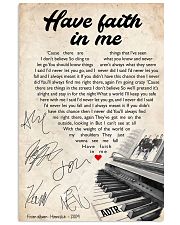 Have faith in me 24x36 Poster front