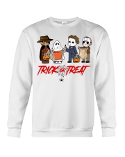 Horror Characters Trick Or Treat Crewneck Sweatshirt tile