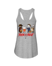 Horror Characters Trick Or Treat Ladies Flowy Tank tile