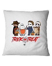 Horror Characters Trick Or Treat Square Pillowcase tile