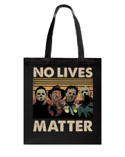 Horror Halloween Characters No Lives Matter Retro Tote Bag tile