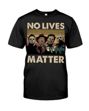 Horror Halloween Characters No Lives Matter Retro Premium Fit Mens Tee tile