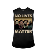 Horror Halloween Characters No Lives Matter Retro Sleeveless Tee tile