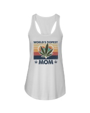 Retro World's best dopest mom Ladies Flowy Tank tile