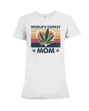 Retro World's best dopest mom Premium Fit Ladies Tee tile