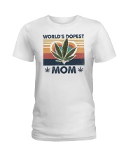 Retro World's best dopest mom Ladies T-Shirt tile