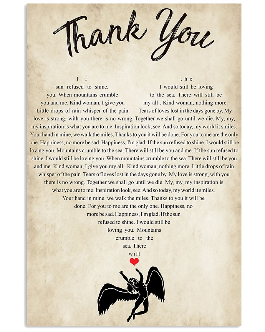 Thank You 24x36 Poster