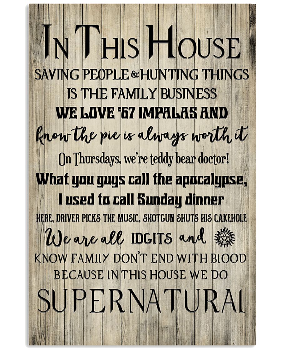 In This House 24x36 Poster
