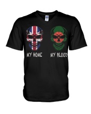 My Home United Kingdom - Bangladesh V-Neck T-Shirt thumbnail