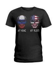 My Home Russia- America Ladies T-Shirt thumbnail