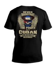 THE POWER CUBAN - 012 V-Neck T-Shirt thumbnail