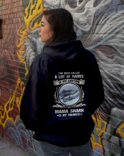 mama shark Hooded Sweatshirt lifestyle-unisex-hoodie-back-1