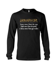January Girl - Knows more than Long Sleeve Tee thumbnail