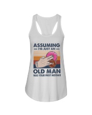 Assuming I'm Just An Old Man Ladies Flowy Tank tile