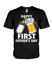 HAPPY FIRST FATHER'S DAY V-Neck T-Shirt thumbnail