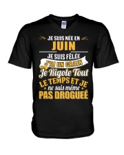 Je Suis Nee En 6 V-Neck T-Shirt thumbnail
