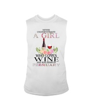 febuary who loves wine Sleeveless Tee thumbnail