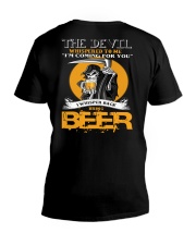 devil beer V-Neck T-Shirt thumbnail