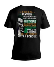 mes cicatrices racontent une histoire janiver V-Neck T-Shirt thumbnail